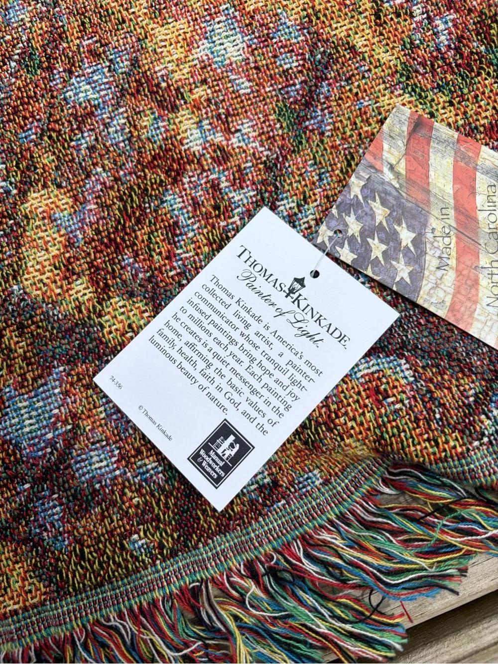 Thomas Kinkade Tapestry Throw Blanket 